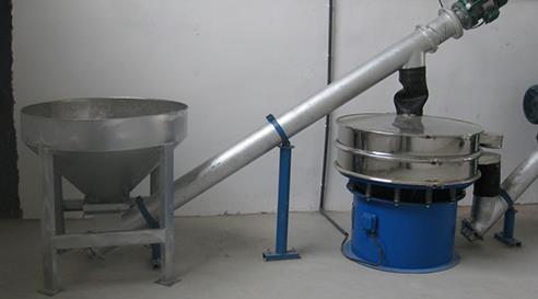 山東某淀粉廠家定制的配套振動篩篩分輸送系統(tǒng)，使用效果良好！